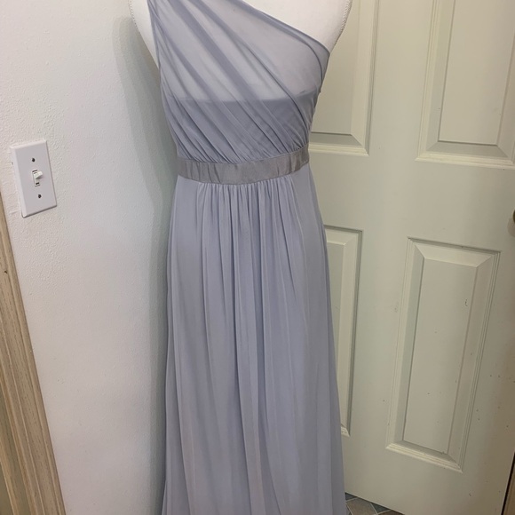 Adrianna Papell  Womens Dress Size 6 One Shoulder Gray Embellished Formal - Picture 4 of 10